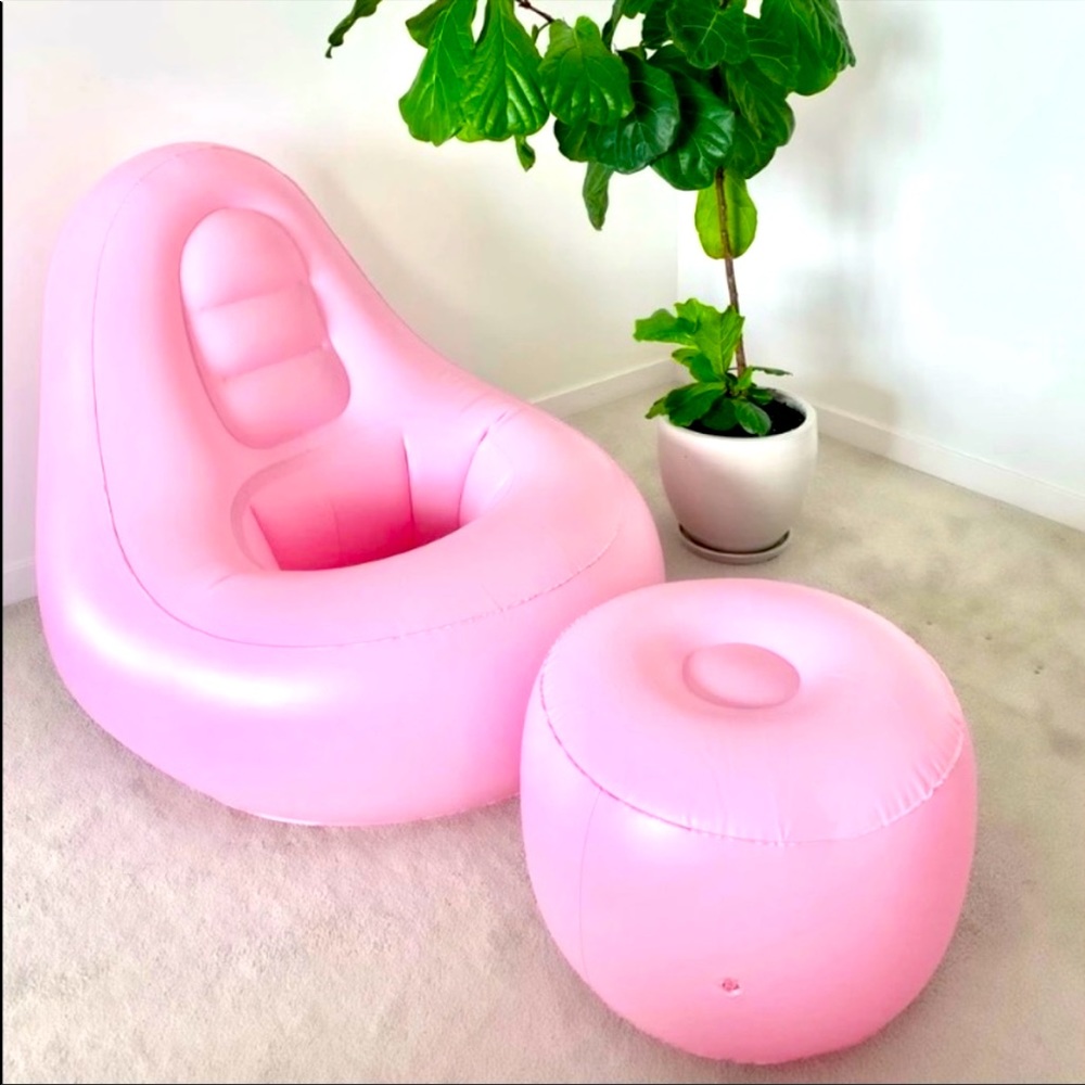 BBL sitting pillow and ottoman